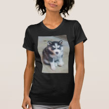 Siberian Husky puppy art T-shirt