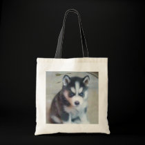Siberian Husky puppy tote bag bags