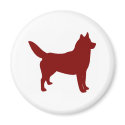 Siberian Husky (Red) magnets by purelypups Siberian Husky (Red) magnets
