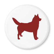 Siberian Husky (Red) magnets by purelypups Siberian Husky (Red) magnets