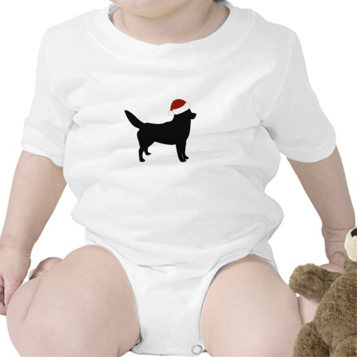 Siberian Husky Santa Hat Tee Shirts