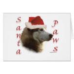 Siberian Husky Santa Paws Greeting Card