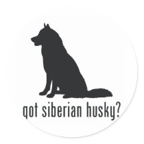 Siberian Husky Stickers