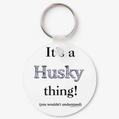 Siberian Husky Thing Keychain