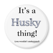 Siberian Husky Thing magnets by GreyWolfCreation Siberian Husky Thing magnets