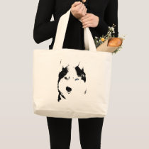 Siberian Husky Tote Bag Husky Malamute Beach Bags bags