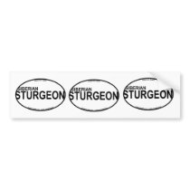 Siberian Sturgeon Euro Stickers Bumper Sticker