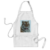 Siberian Tiger Close Up Face 2 aprons by thekingchivas Siberian Tiger Close Up Face 2 aprons