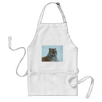 Siberian Tiger Close Up Face 2 aprons by thekingchivas Siberian Tiger Close Up Face 2 aprons