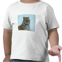 Siberian Tiger Close Up Face 2 Tshirts
