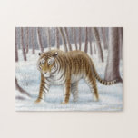 Siberian Tiger in Winter Puzzle