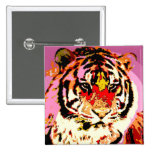 Siberian Tiger Pinback Button