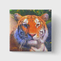 Siberian Tiger Square Button buttons