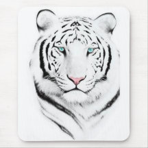 Siberian White Tiger Mouse Mats