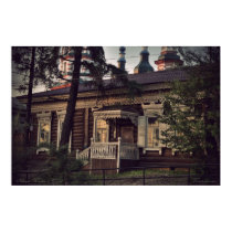 Siberian wooden houses (project by vladstudio.com) posters by vladstudio Siberian wooden houses (project by vladstudio.com) posters
