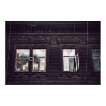Siberian wooden houses (project by vladstudio.com) posters