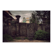 Siberian wooden houses (project by vladstudio.com) posters