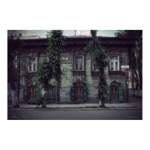 Siberian wooden houses (project by vladstudio.com) posters