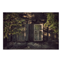 Siberian wooden houses (project by vladstudio.com) posters