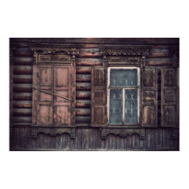 Siberian wooden houses (project by vladstudio.com) posters