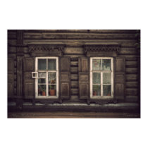 Siberian wooden houses (project by vladstudio.com) posters