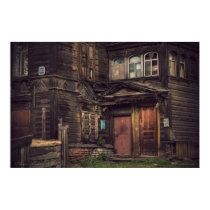 Siberian wooden houses (project by vladstudio.com) posters