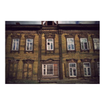Siberian wooden houses (project by vladstudio.com) posters