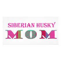SiberianHuskyMom Photo Greeting Card