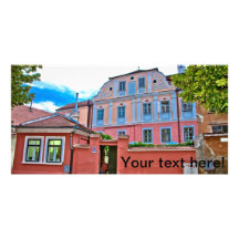 Sibiu architecture personalized photo card