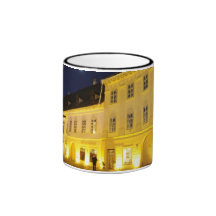 Sibiu at night mugs
