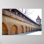 Sibiu medieval fortress wall poster