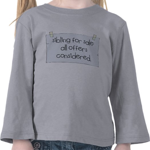 Sibling for Sale Toddler Long Sleeve T-shirt