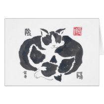 Sibling Yin Yang Card cards
