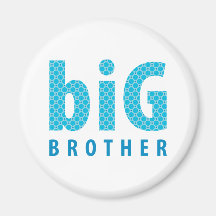 SIBLINGS COLLECTION - big brother {blue} Fridge Magnets