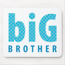 SIBLINGS COLLECTION - big brother {blue} mousepads by simplysweetart SIBLINGS COLLECTION - big brother {blue} mousepads