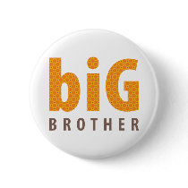 SIBLINGS COLLECTION - big brother {orange} Button