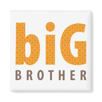 SIBLINGS COLLECTION - big brother {orange} magnets by simplysweetart SIBLINGS COLLECTION - big brother {orange} magnets