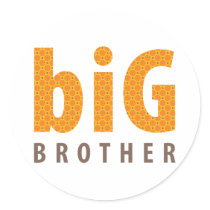 SIBLINGS COLLECTION - big brother {orange} stickers by simplysweetart SIBLINGS COLLECTION - big brother {orange} stickers