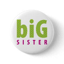 SIBLINGS COLLECTION - big sister {lime} buttons by simplysweetart SIBLINGS COLLECTION - big sister {lime} buttons