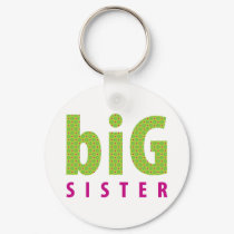 SIBLINGS COLLECTION - big sister {lime} keychains