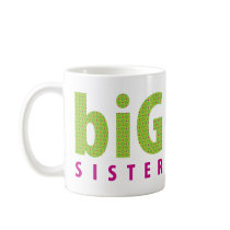 SIBLINGS COLLECTION - big sister {lime} mugs