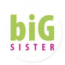 SIBLINGS COLLECTION - big sister {lime} stickers by simplysweetart SIBLINGS COLLECTION - big sister {lime} stickers