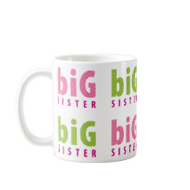 SIBLINGS COLLECTION - big sister {pink} mugs by simplysweetart SIBLINGS COLLECTION - big sister {pink} mugs