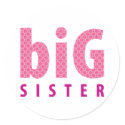SIBLINGS COLLECTION - big sister {pink} stickers by simplysweetart SIBLINGS COLLECTION - big sister {pink} stickers