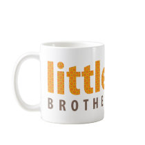 SIBLINGS COLLECTION - little brother {orange} mugs