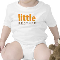 SIBLINGS COLLECTION - little brother {orange} t-shirts by simplysweetart SIBLINGS COLLECTION - little brother {orange} t-shirts