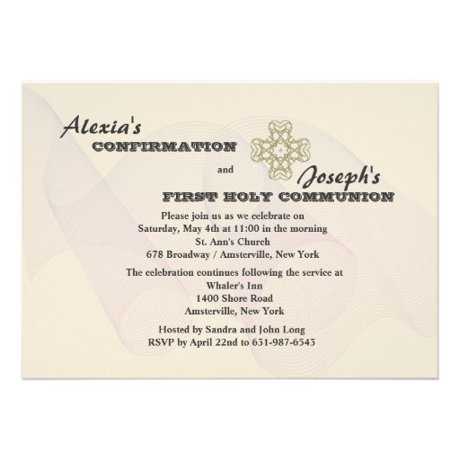 Siblings Religious Neutral Invitation