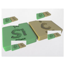 Sic as Si Silicon and C Carbon Letterhead Design