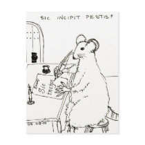 Sic Incipit Pestis postcard