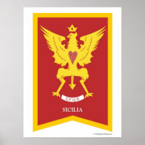 Sicilia Sicily Italy region Poster
